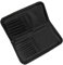 Paint Brush Holder,Art Storage Case,Zipper Paint Brush Organizer,Black Canvas Bag for 15 Brushes/10.8x5.4x1.2