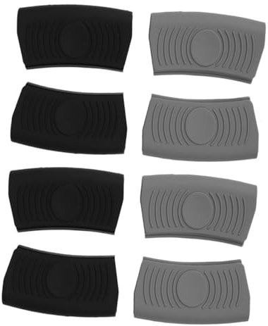 GALPADA 8pcs Heat Resistant Silicone Pot Handle Covers Hot Handle Holders for Cookware Non-Slip Pot Holder Sleeves Oven Mitts for Frying Pans