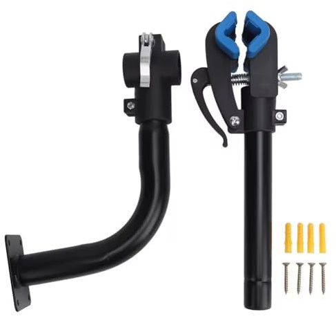 Agmoctz Bicycle Repair Clamp Wall Mount Bike Repair Stand Adjustable Home Bicycle Maintenance Rack for Road Mountain Bikes