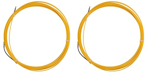 IMCCZONY 2X,20M 3mm Dispositivo de Guía Cable Eléctrico de Fibra de Vidrio Tiradores de Presión Conducto de Serpiente Rodder Cable de Cinta de Pescado