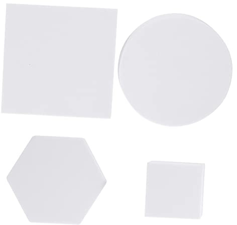 SHINEOFI Tragbar und Pflegeleicht Weiße aus Schaumstoff Geometrische Würfel Foto Requisiten 4 Stück für Schmuck und Kosmetik Produktfotos im Studio