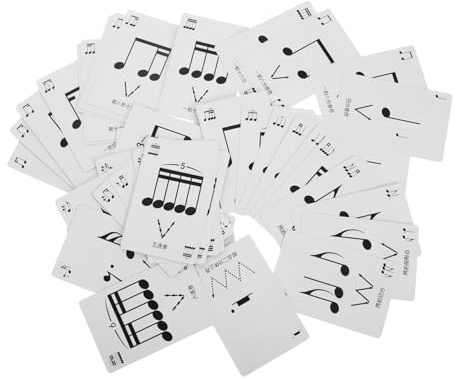Rhythmus Poker Satz 1 Schachtel Papier Musikpädagogikkarten | Blitz für Student, Rhythmusübungsgerät zur Musiktheorie, Einschulung Feier für Musikfans