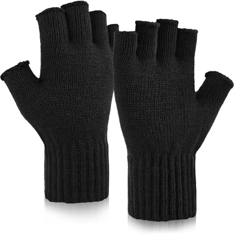 Migliore Wear Fingerlose Handschuhe, TOUCHSCREEN Handschuhe Winter Herren & Damen Ohne Finger, Winterhandschuhe Halbfinger zum Radfahren, Laufen, Outdoor