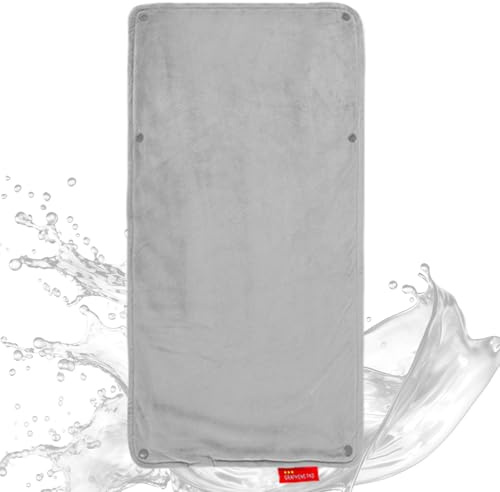 Tragbares Heizkissen, wasserdicht, beheiztes Katzenbett, wiederaufladbar, wasserdicht, 58,4 x 27,9 cm, Matte für Haustiere, Welpen, Frauen, kleine Hunde, Innen, Katzen, Kätzchen, Männer, Reisen