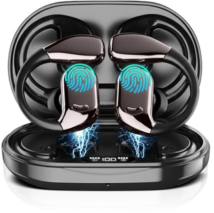 Auriculares Traductores Inteligentes en Tiempo Real, 3 en 1 con Asistente de Reuniones, Traducción de Voz y Texto en 150 Idiomas, Bluetooth 5.4 con Estuche de Carga–Viajes, Negocios y Entretenimiento
