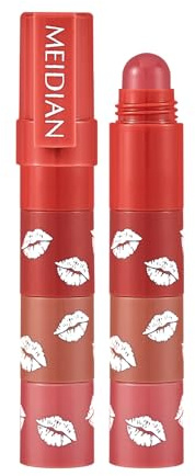 4-in-1 Matte Lippenstift Samt Lip Crayon Lip Balm Tinted Set 4 Farben Lip Gloss Langlebig Wasserdicht