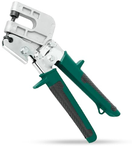 DEXOR Pinza Crimpadora Placo - Herramienta Crimpadora para Carril de Pared Seca - Acero Robusto - Mango Ergonómico - Alta Resistencia Engarzado Placas Yeso