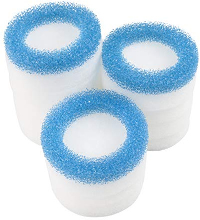 LTWHOME Fein und Blau Filterschwamm Passend für Eheim 2616320 Ecco Pro 130/200 / 300(3 Blau + 12 Weiß)
