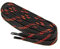 Cordones Planos para Zapatos y Botas de Trabajo y Calzado de Seguridad, Tejido Resistente, Hechos en Europa por Worker Walker Laces Pro, 1 par (9131 - negro con rojo / 90 cm - 35 pulgada)