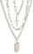 Left Girl Punk Silver Chains Cross Necklace Couple Fashion Street Hip Hop Geometric Metal Pendant Necklaces for Ms, Cross Geometric