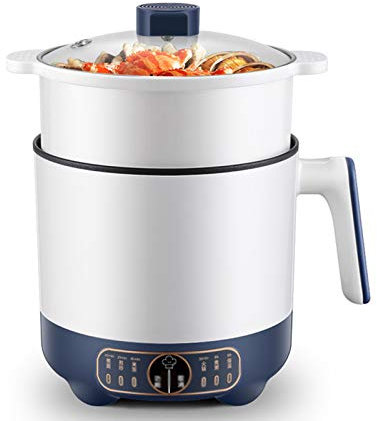 Lihuzmd Egg Boiler,Electric Hot Pot 1.7L Rapid Noodles Cooker Multifunctional Noodle Cooking Hot Pot with Egg Cooke 450W