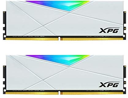 XPG DDR4 D50 RGB 16GB (2x8GB) 3200MHz PC4-25600 U-DIMM 288-Pins Desktop Memory CL16 Kit White (AX4U32008G16A-DW50)