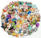 100pcs Animal Stickers for Water Bottles - Kids Water Bottle Stickers Waterproof Stickers Vinyl Stickers for Kids Sticker for Laptop Phone Guitar Waterbottle Stickers Cute Kawaii Stickers