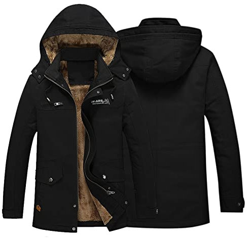 Jagdbekleidung Herren Herren Herbst und Winter Mäntel Jacke Stehkragen Wärme Plus Samt Dicke Baumwolle Kapuzen Mäntel Mit Heizung Herren