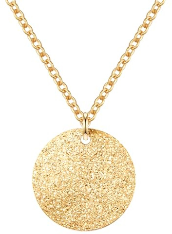 Eastside Damen Kette Edelstahl gelbgold | gelbvergoldet 14 Karat, Ankerkette, Karabinerverschluss