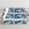 BAFAFA Eisbär Pinguin bedruckte Klimaanlage-Decke, leichte Thermodecke, weiche, atmungsaktive Decke für alle Jahreszeiten, für Bett, Couch, Camping, 127 x 101,6 cm