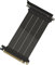 LINKUP - AVA5 Cable Elevador PCIe 5.0 | Listo para RTX5090 RX9070 GPU | x16 128GB/s Velocidad | Compatible con PCIE 4.0 & WRX80/WRX90E | Ángulo Liano Negro 15cm