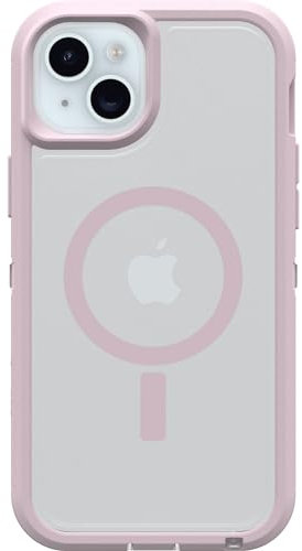 OtterBox iPhone 15 Plus and iPhone 14 Plus Defender Series XT Clear Case - MOUNTAIN FROST (Clear), screenless, rugged, snaps to MagSafe, lanyard attachment
