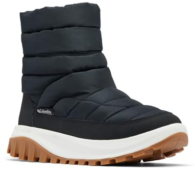 Columbia Sportswear Womens Snowtrot Mid Snowtrot Mid, Black/Sea Salt, 7.5 Wide