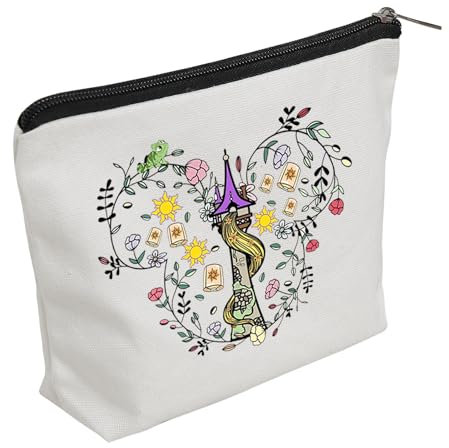 WZJHCL Princess In The Tower Makeup Pouch Castle Cosmetic Kit Bag Princess Storage Pouch Bag, Tangled Tower, Fashion