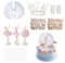 25 Piece Ballet Themed Cake Set, Birthday Cake Toppers With Ballerina, Butterfly, Tassel Crown, and Feather Designs