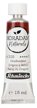 Schmincke - Horadam Naturals, Drachenblut, 15 ml, 26320006, feinste vegane Wasserfarbe, natürliche Pigmente, Verbindung Aquarell & Gouache, Tube