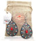 Pendientes Bohemios Hippie Llamativos, Boho Vintage. Pendiente Largo para Mujer Ideal para Regalar. Mandala Ethno 2024. Elegantes y Ligeros. Regalo Original (Gota Coral)