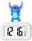 HOAQPPOY Wecker Digital Stitch，Wecker Kinder Stitch，Wecker mit Licht，Kinderwecker Lichtwecker Stitch，Digitaler Wecker，KinderWecker Jungen Stitch，Alarm Clock Lilo und Stitch，Led Wecker - (blau)