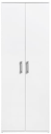 AVANTI TRENDSTORE - Montanaro - Armadio portascope a 2 ante a battente in legno laminato con 1 ripiano e sotto vano per scope e altri 3 ripiani. Dimensioni LAP ca. 60x180x34cm