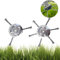 2 Stück Unkrautbürste für Freischneider,Rasentrimmer Kopf Aus Stahldraht,Grass Trimmer Milling Head,Steel Wire Strimmer Head(3 Heads & 6 Heads)