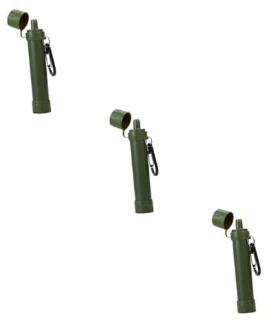 BCOATH 3stücke Outdoor Wasserfilter Tragbarer Wasserreiniger Für Camping Kompakter Wasserfilter Für Notfälle Langlebig Und Leicht Für Wandern Und Freizeitaktivitäten