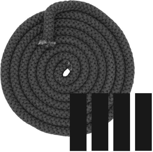 Glasfaserband HitzebestäNdig 2.5M, Ofendichtung Feuerfest, Kamin OfentüRdichtung, Ofenrohr Dichtung, für Kamin mit Endabbinder (Φ 10mm)