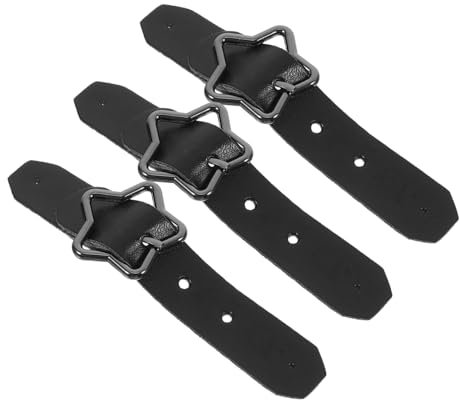 JEWEDECO 3er-set Metall-sternknöpfe Dekorative Aufnäh-verschlüsse Knebelverschlüsse Für Pullover Und Mäntel Stylish Sternförmige Schnallen
