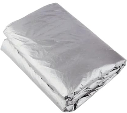10m Garten Bodendecker Folie Silber Schwarz Kunststoff Mulch für Unkrautbekämpfung und Frostschutz Gartengeräte mit 0,012 mm Dicke (2,0 m Breite)