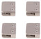 RYPRY 4PCS 6-10mm Heavy Duty Stainless Steel Glass Clamp Brackets - No Drill Wall Mount Frameless Clamps with Rubber Inserts for Shower Screens, Glass Balustrades & Partitions (6mm Glass)