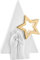 Bongelli Preziosi Weihnachtskrippe Krippe Familie Stern 28 cm weiß und gold Weihnachtsdekoration
