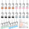 24 Pack Clothes Pegs For Washing Line, Stainless Steel Laundry Pegs Storm Pegs Hanging Clips with Hooks for lothes Jeans Socks Towel Photos, 6 Color