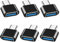 iJiGui USB C to USB 2.0 Adapter (6 Pieces), Type C to USB-A OTG Connector Adapter, for MacBook Pro 2019/2018, Samsung Galaxy, Google Pixel Nexus (Black)