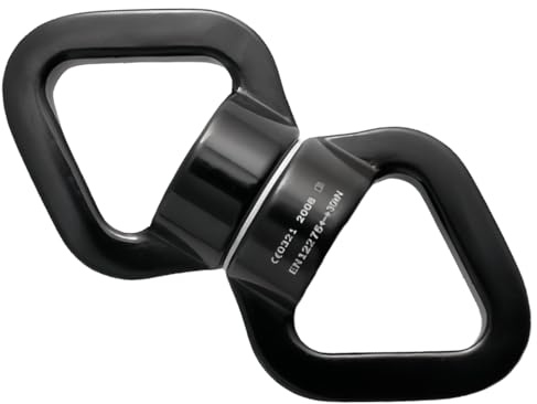 Vynetra Kletter-Drehgelenk, 30 kN, 360 Grad drehbar, Seil, Drehgelenk, versiegelte Lager, Wirbel für Klettern, Hängematte, Schaukel