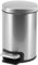 Mini Bin Bathroom Trash Can with Lid, 6 Liter / 1. 6 Gallon Round Mini Trash Can, Portable Pedal Garbage Kitchen, Stainless Steel (1) Kids Bin (Silver, One Size)