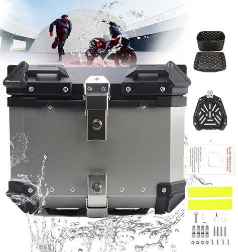 Bauletto per moto, impermeabile, sicuro per casco e bagagli, con serratura a doppia chiave