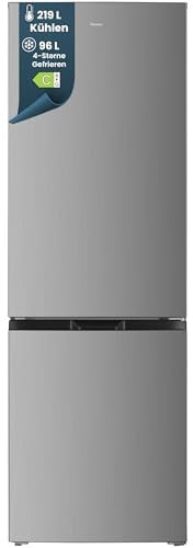 homeX CFS3151C-S Kühl-Gefrier-Kombination freistehend groß 315 Liter EEK C