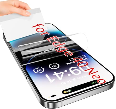 JUVENPROTO 3 Pack for Motorola Edge 40 Neo TPU Films Screen Protectors | TPU Films Screen Protectors, Fingerprint Unlock, HD Clear, Anti Scratch, Bubble Free, Ultra Thin, Easy Installation