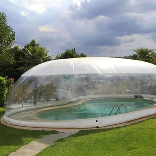 Copertura a cupola gonfiabile rettangolare per piscina, impermeabile, in PVC, antivento e anti-neve, per bambini, per esterni, 7 x 4 x 3 m