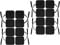 iStim Super Soft 5x5cm TENS EMS Unit Self-Adhesive Electrodes Pad for TENS EMS Units with 2mm Connector for Pain Treatment, Muscle Growth, Toning and Massage (5x5cm, 16 Pieces, Black)