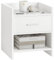 SoBuy FBT66-W Nachttisch Nachtschrank Beistelltisch mit 1 Schublade und 2 Ablagen, weiß, BHT ca. 38x45x36cm