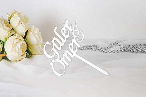 Caketopper, Cake Topper, Tortenstecker, Tortenständer, Personalisiert, Acryl, Acrylglas, Gastgeschenke, Pleksi, Pasta Isimlik, Dogum Günü, Söz, Nisan, Nikah, Dügün