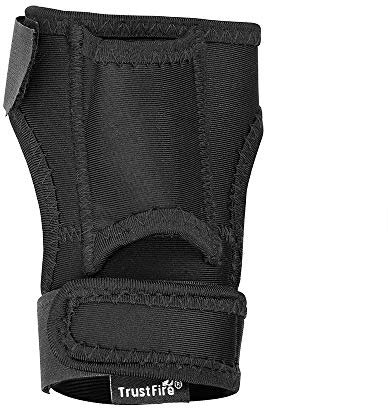 TrustFire DF008 Funda para Linterna de Buceo, Funda de Nylon para Linterna subacuática Guantes de Buceo - Elásticos y Negros