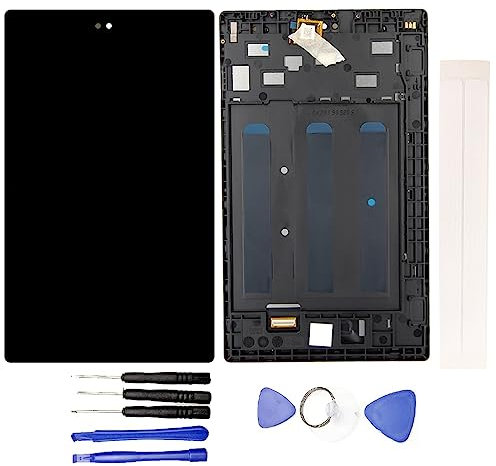 JayTong Display Ersatz für AMA zon Fire HD8 HD 8 8th Gen 2018 L5S83A LCD-Display + Reparatur Touchscreen Glas zusammengebaut + Reparatur Werkzeug Schwarz mit Rahmen