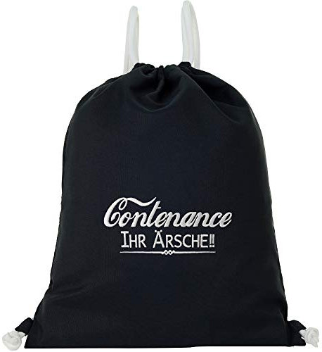 EXPRESS-STICKEREI Turnbeutel mit Spruch Freizeitbeutel Gymbag Sportbeutel Beutel Rucksack Beuteltasche bestickt